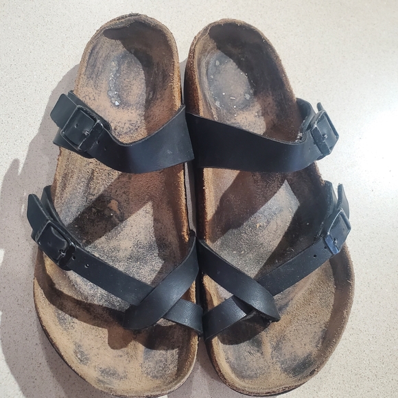 Birkenstock Mayari Sandals | Black Crisscross | Size 38 (Fits‎ 7–7.5) - Picture 9 of 9
